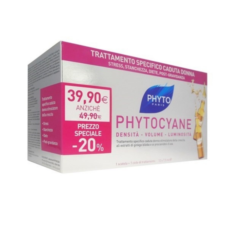 Phyto Phytocyane Anticaduta Donna 12 Fiale 7,5ml
