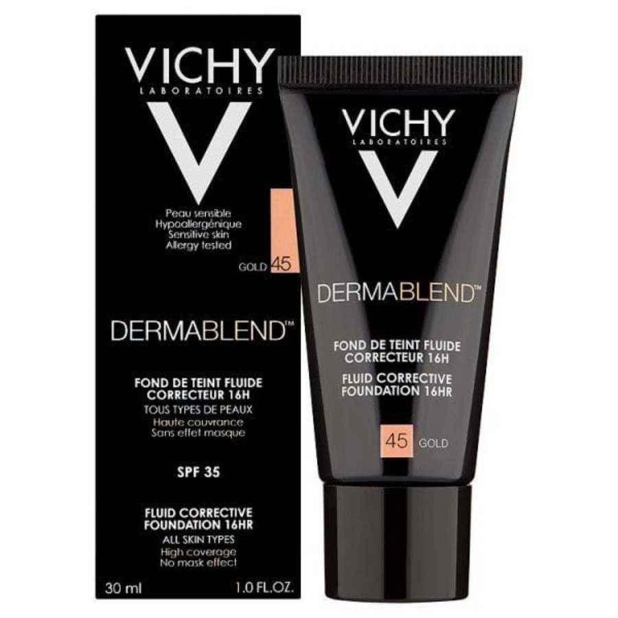 Vichy Dermablend Fondotinta Correttore Colore 45 Gold 30ml