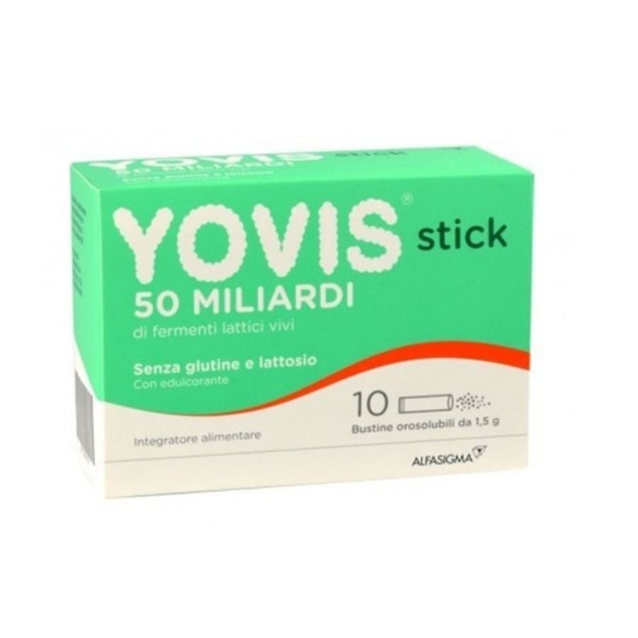 Yovis Stick 50 Miliardi di Probiotici e Fermenti Lattici 10 Bustine