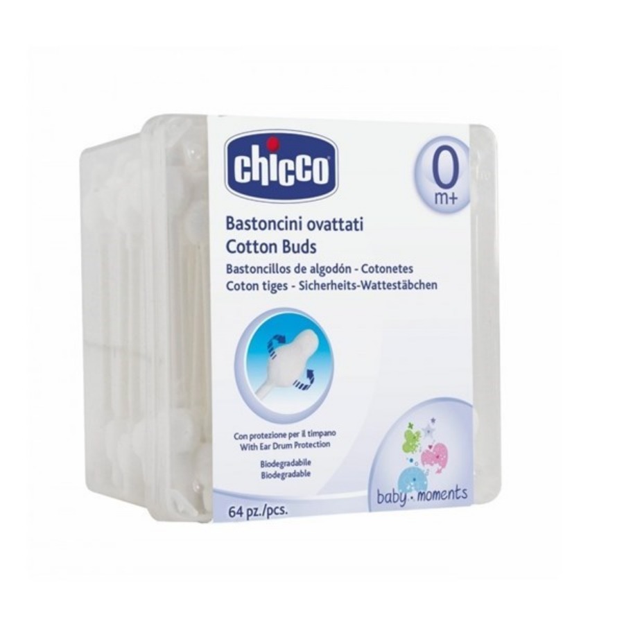 Chicco Bastoncini Ovattati 64 Pezzi