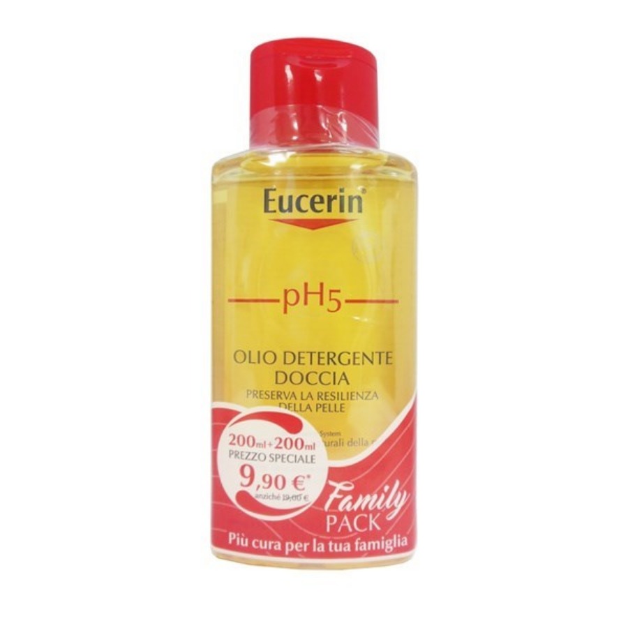 Eucerin Bipack Olio Detergente Doccia Confezione Due Flaconi PROMOZIONE