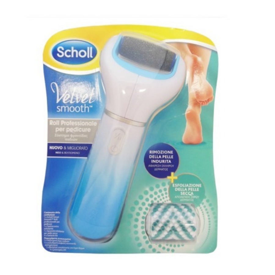Scholl Velvet Smooth Roll Professionale con Spazzola Esfoliante