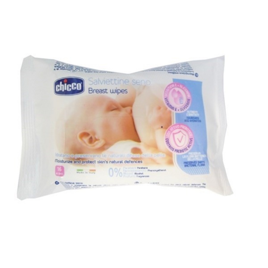 Chicco Salviettine Detergenti Seno 16 Pezzi