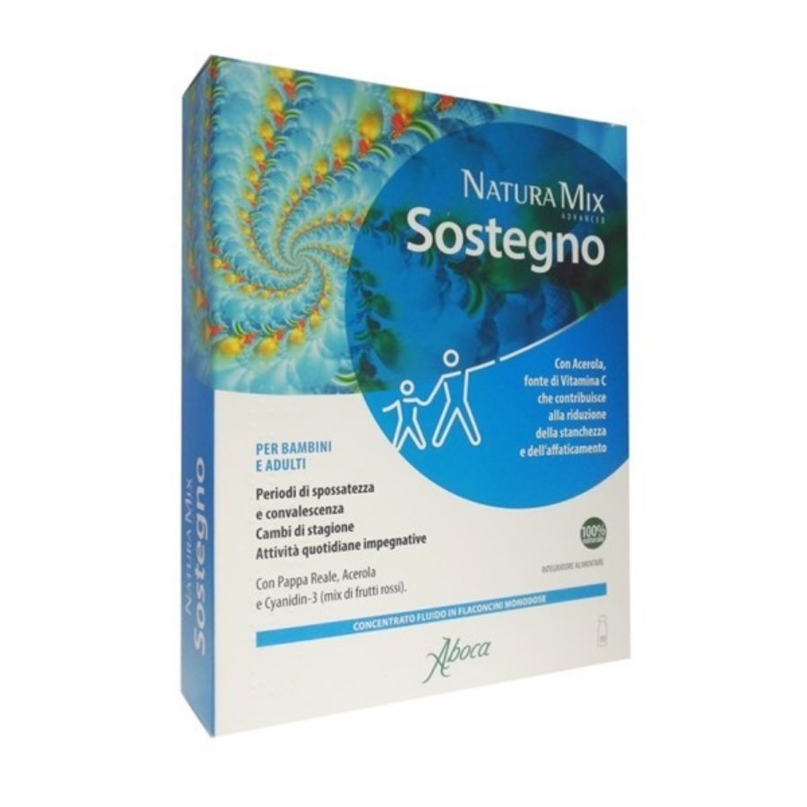 Aboca Natura Mix Sostegno 10 Flaconi da 15gr