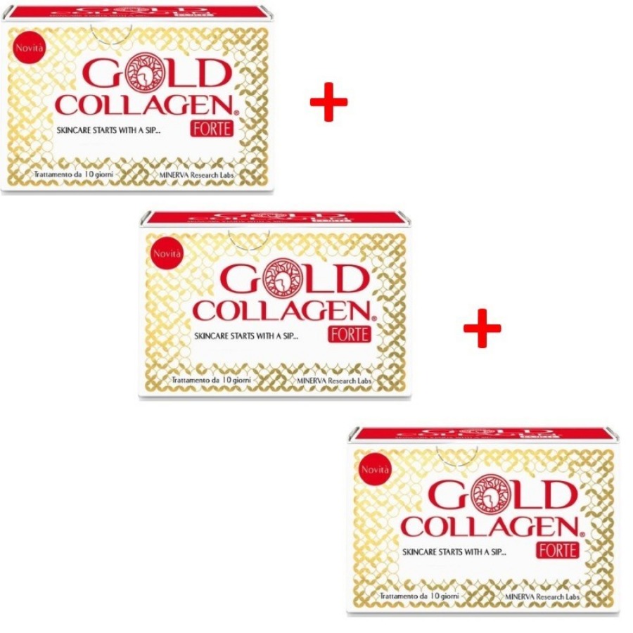 Gold Collagen Forte Trattamento 3 x 10 Flaconi da 50ml