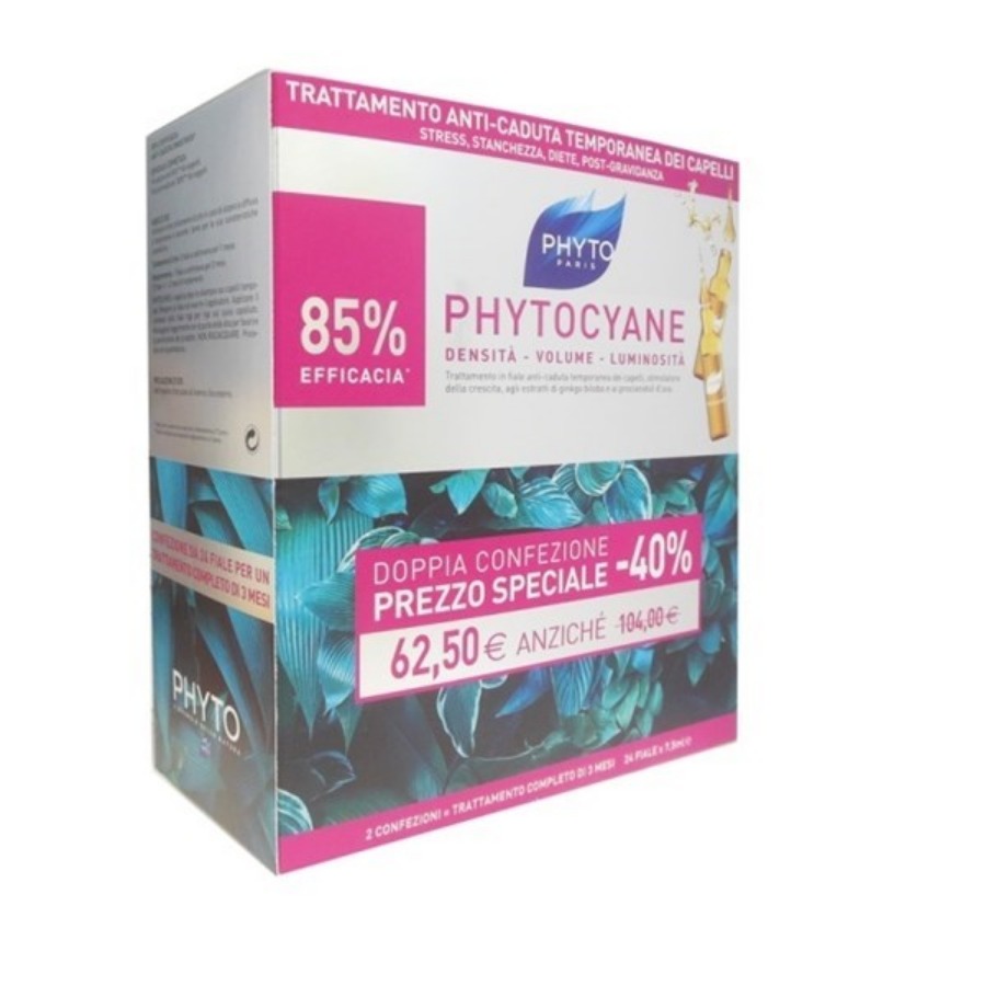 Phyto Phytocyane Confezione Doppia 24 Fiale PROMOZIONE