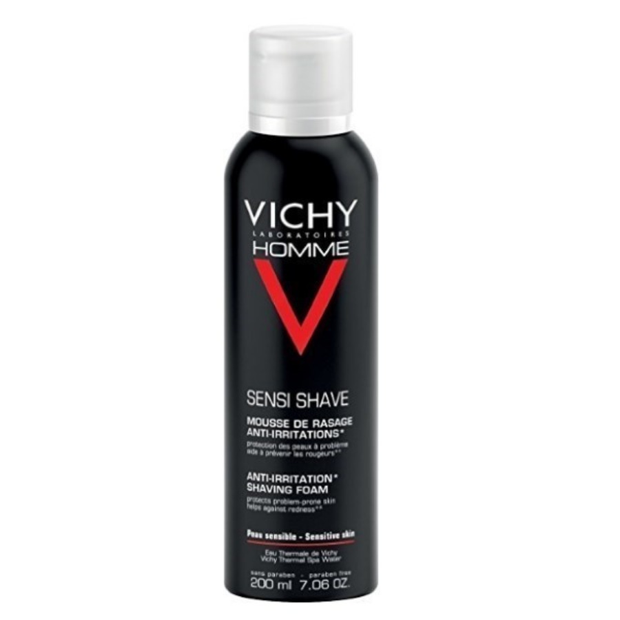 Vichy Homme Mousse Schiuma Barba Pelle Sensibile 200ml