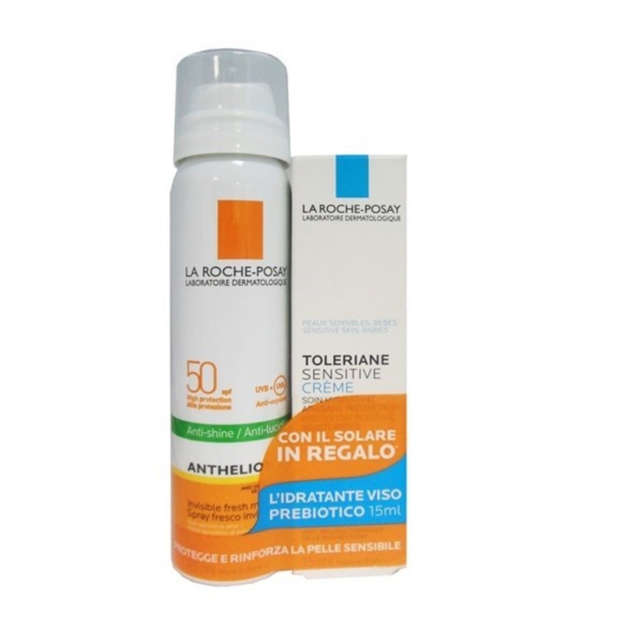 La Roche Posay Anthelios Spray SPF50 75ml con OMAGGIO Toleriane Sensitive 15ml