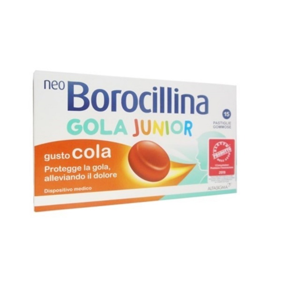 Neoborocillina Gola Junior 15 Pastiglie Gusto Cola