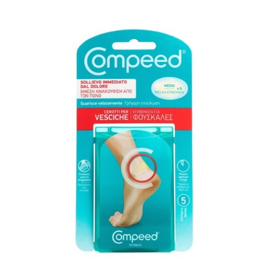 Compeed Cerotti Vesciche 5 Pezzi Medi