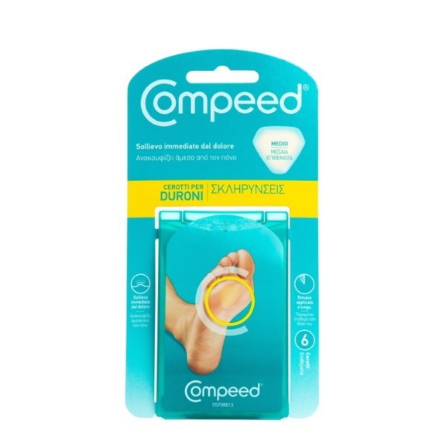 Compeed Cerotti Duroni 6 Pezzi Medi