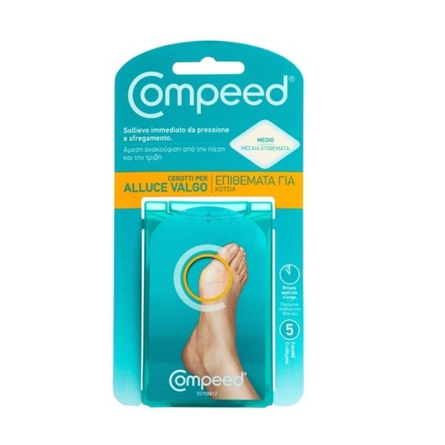 Compeed Alluce Valgo Piede 5 Pezzi Medi