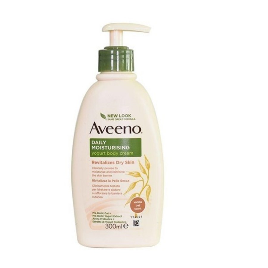 Aveeno Crema Corpo allo Yogurt Profumo Abicocca e Miele 300ml