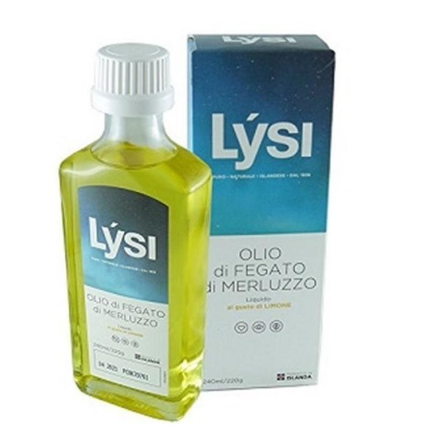 Lysi Olio di Fegato di Merluzzo Liquido Gusto Limone 240ml