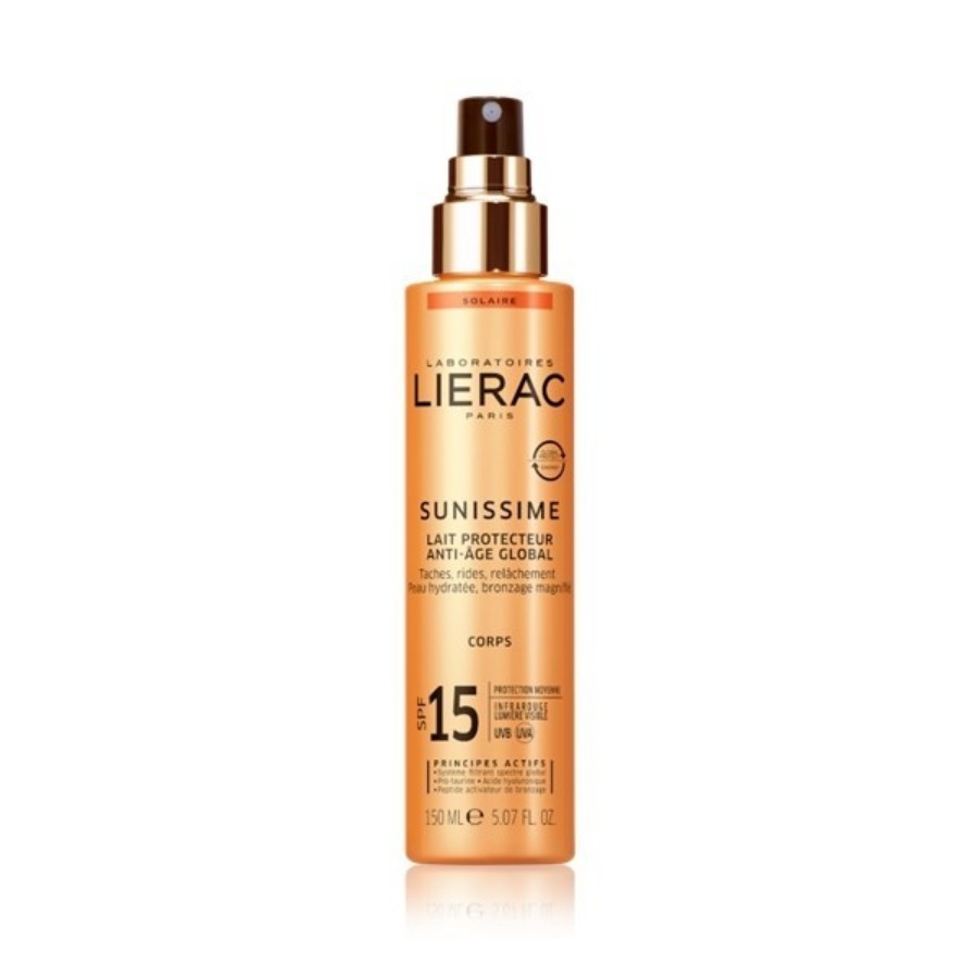 Lierac Sunissime Latte Corpo Solare Protettivo SPF15 Antietà Globale 150ml