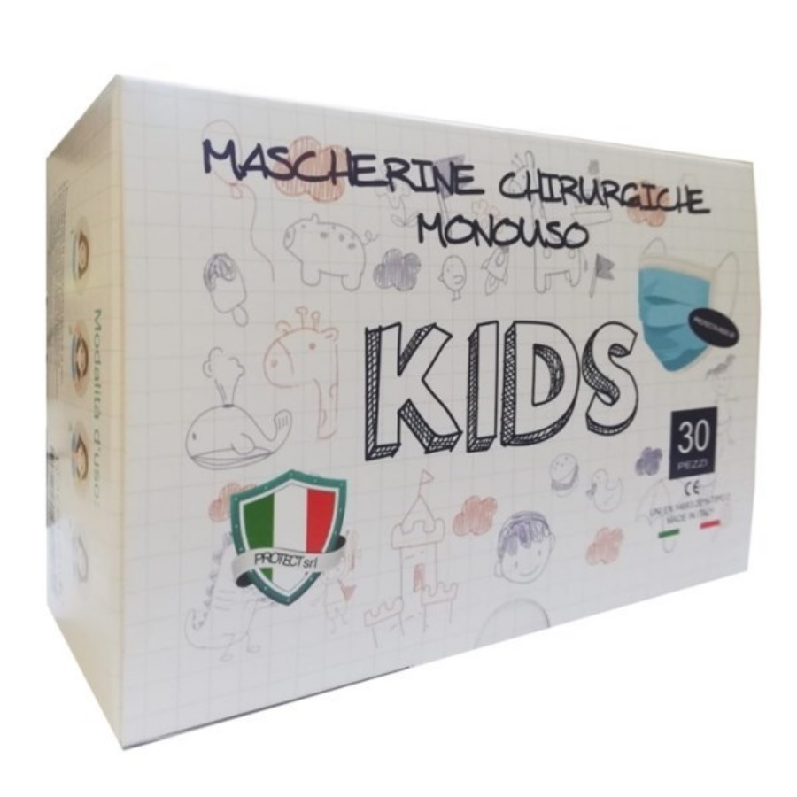 Mascherine Chirurgiche Monouso Kids 30 Pezzi