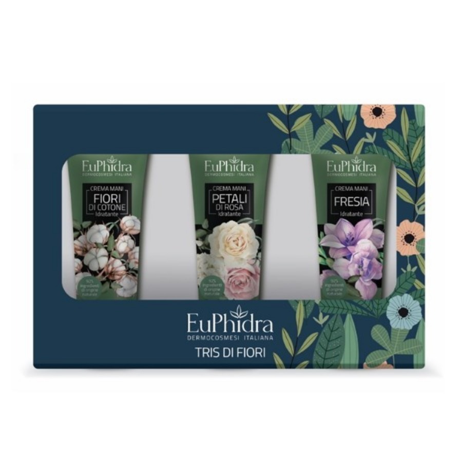 Euphidra Cofanetto Tris di Fiori Creme Mani PROMOZIONE