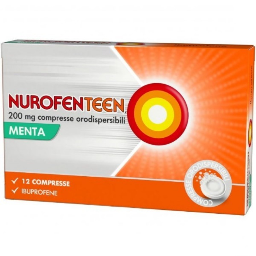 NurofenTeen 12 Compresse Gusto Menta 200mg