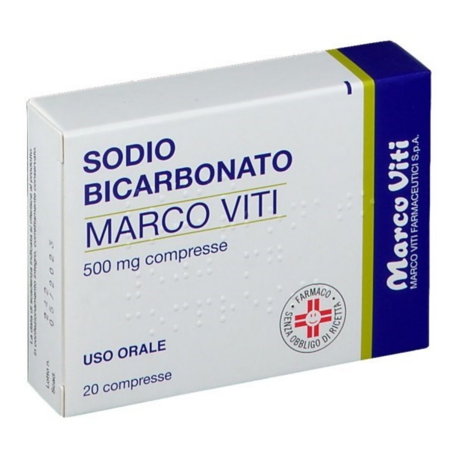 Marco Viti Sodio Bicarbonato 500mg 20 Compresse