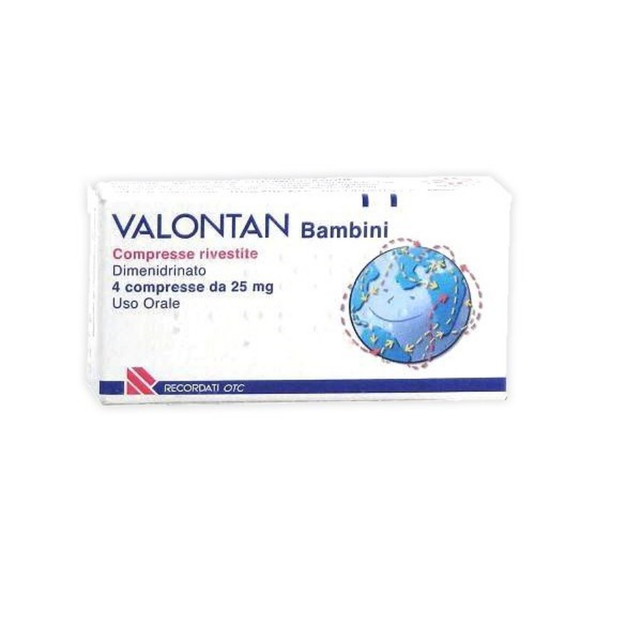 Valontan Bambini 4 Compresse Rivestite 25MG