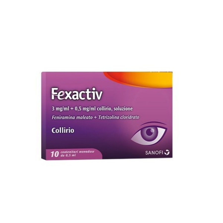 Fexactive Collirio 10 Flaconcini Monodose 3mg/ml+0,5 mg/ml