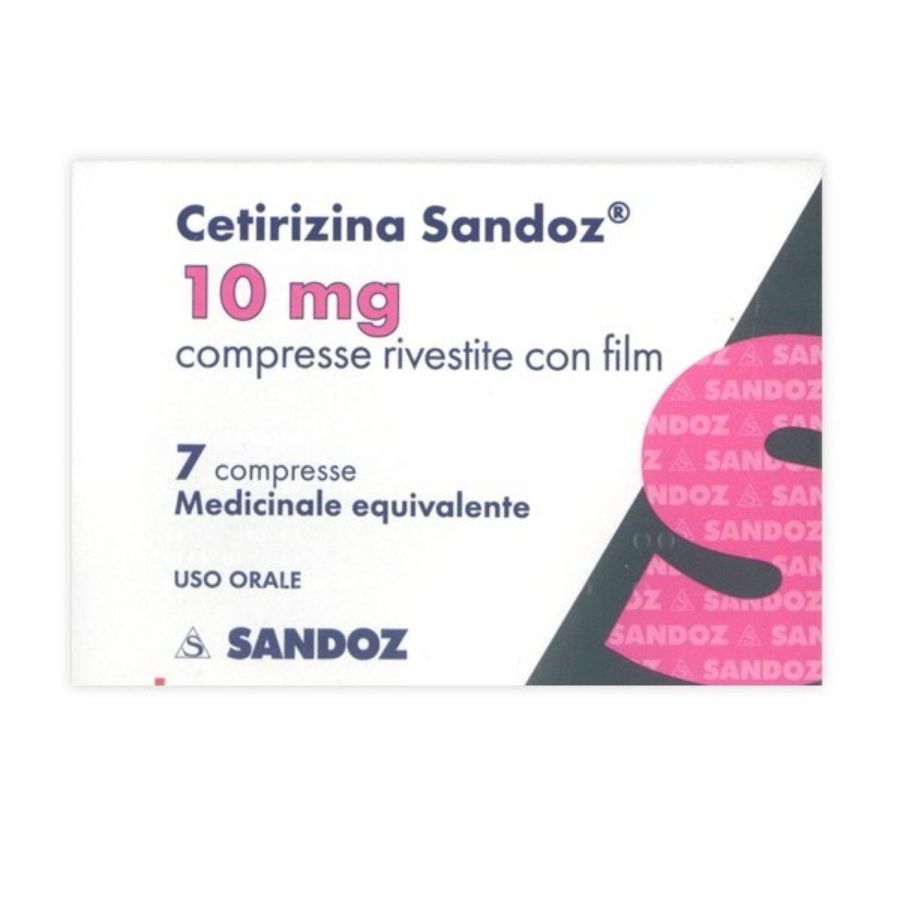 Cetrizina Sandoz 7 Compresse Rivestite 10MG