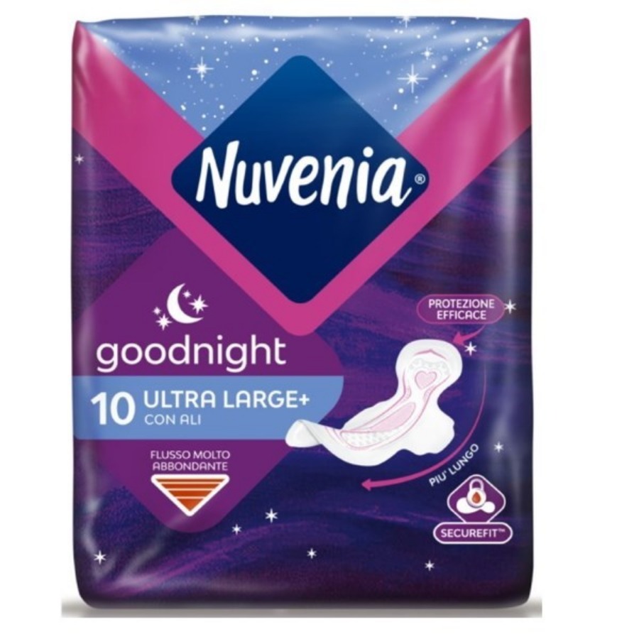 Nuvenia Libresse Goodnight Ultra Large+ con Ali 10 Pezzi