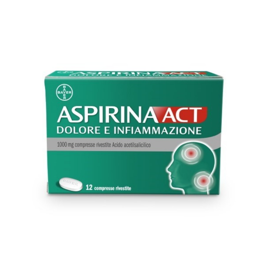 Aspirina Act Dolore e Infiammazione 12 Compresse