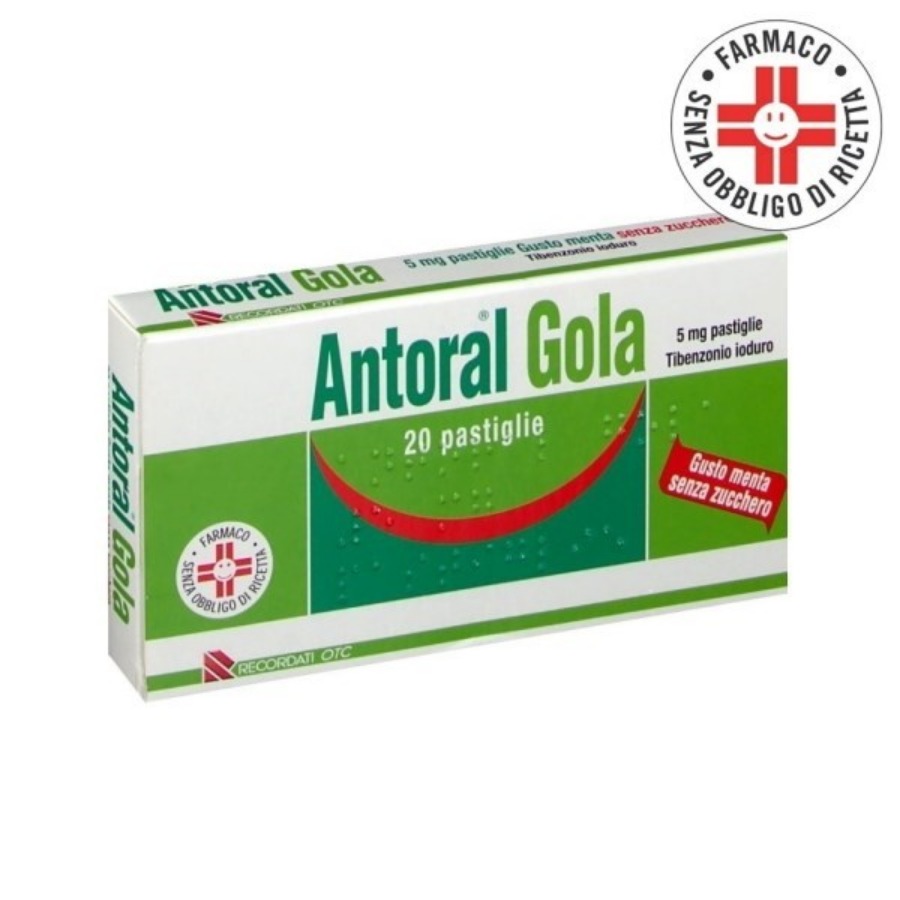 Antoral Gola 20 Pastiglie Gusto Menta Senza Zucchero 5MG