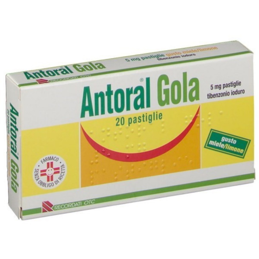 Antoral Gola 20 Pastiglie Gusto Miele e Limone 5MG