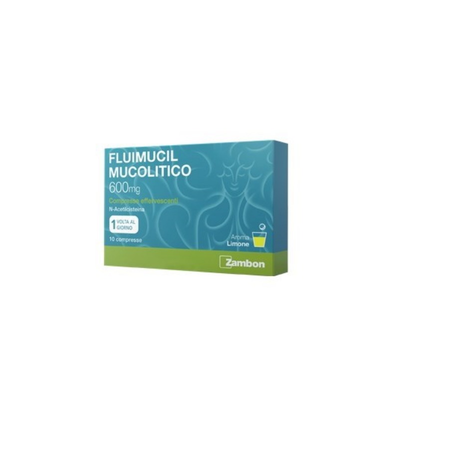 Fluimucil Mucolitico 10 Compresse Effervescenti 600mg