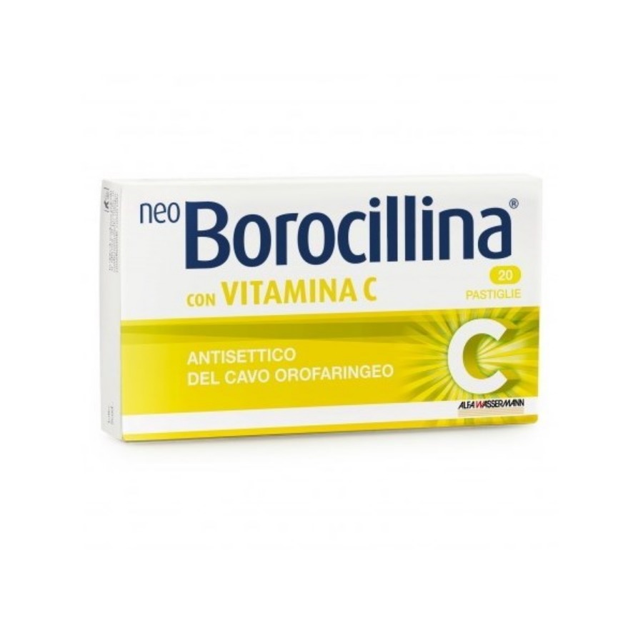 Neoborocillina Antisettico Vitamina C 20 Pastiglie 1,2MG+70mg