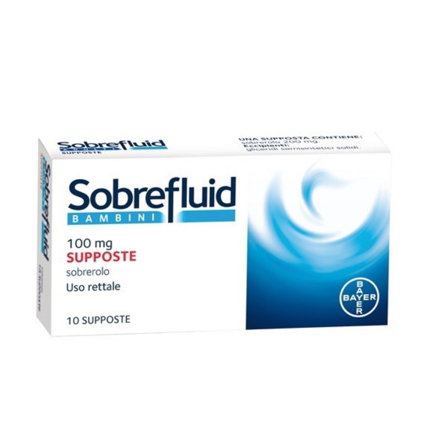 Sobrefluid Bambini 10 Supposte 100mg