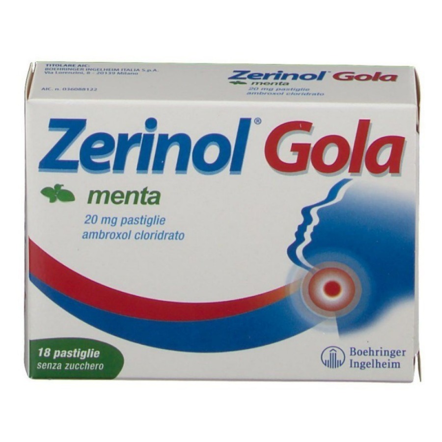 Zerinol Gola 18 Pastiglie Gusto Menta