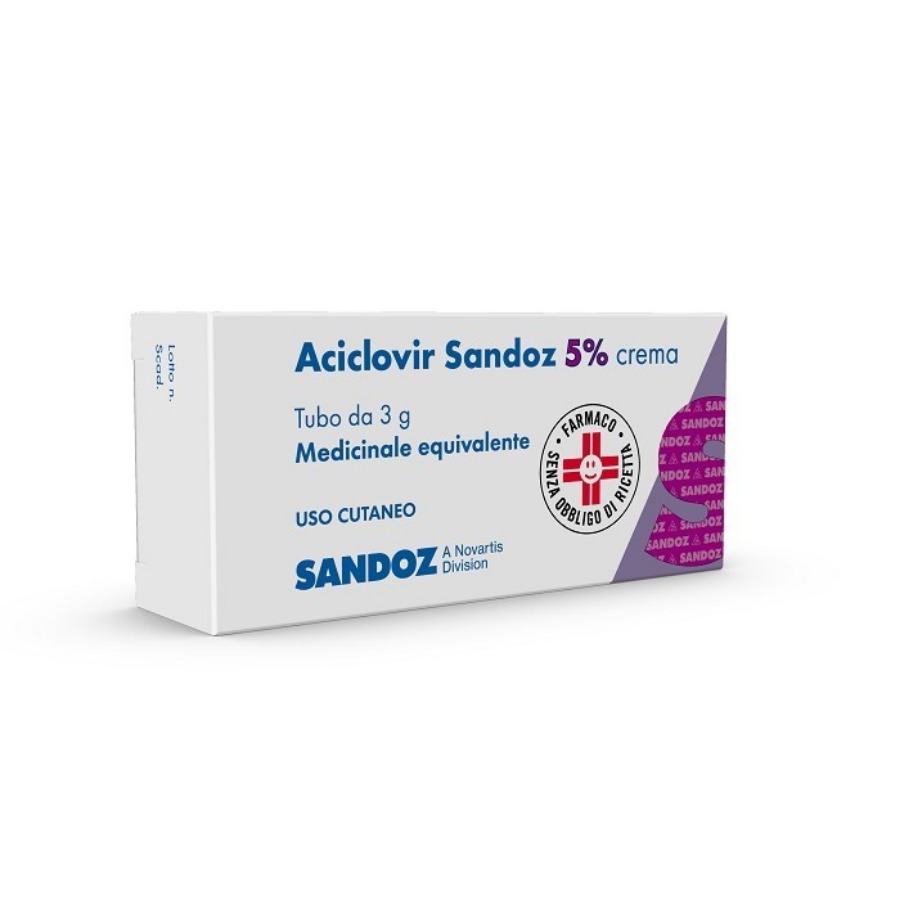 Aciclovir Sandoz Crema 5% 3G