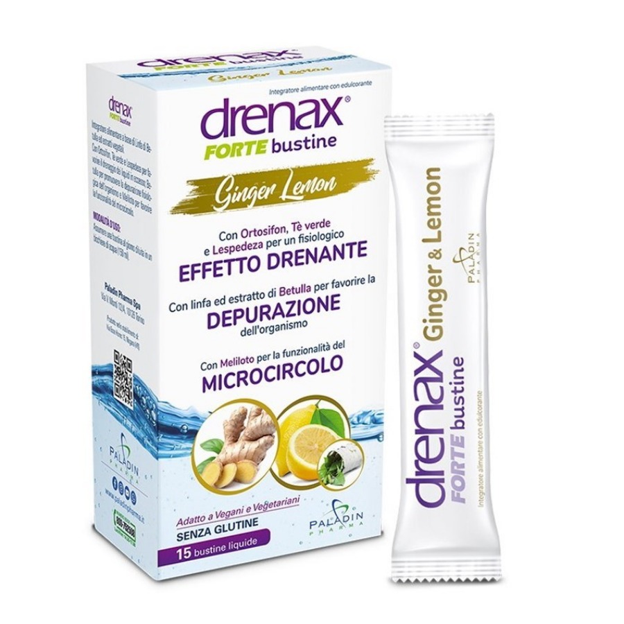 Drenax Forte 15 Bustine Ginger Lemon