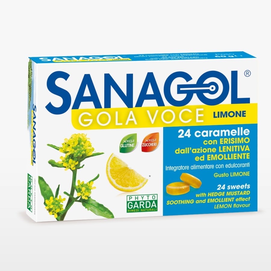 Sanagol Gola Voce Gusto Limone 24 Caramelle