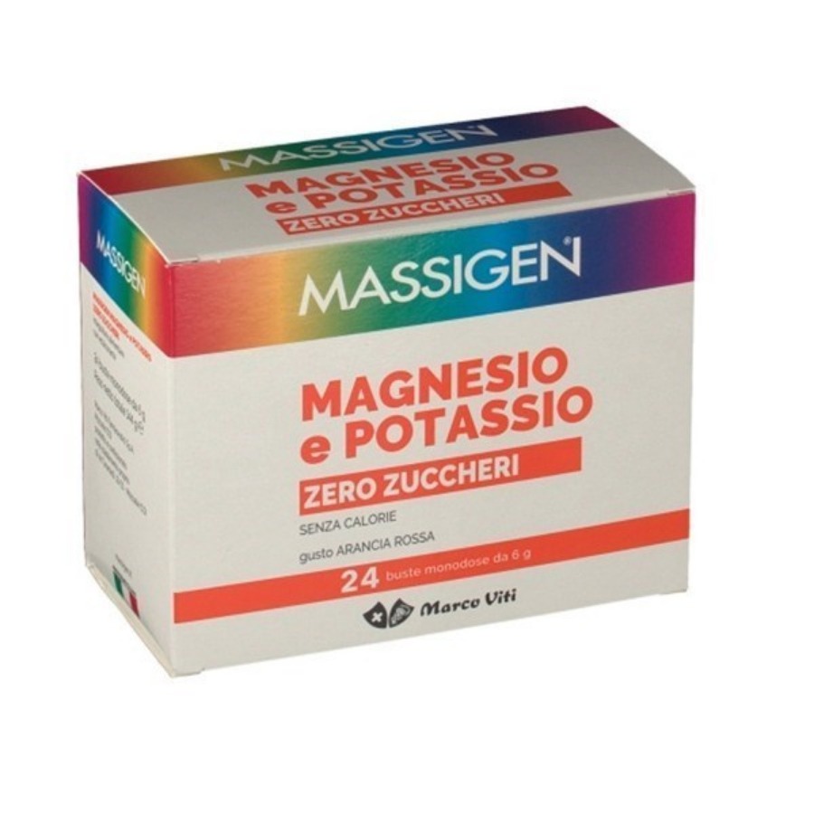 Massigen Magnesio e Potassio Zero Zucchero 24 Buste - ZERO SPRECHI