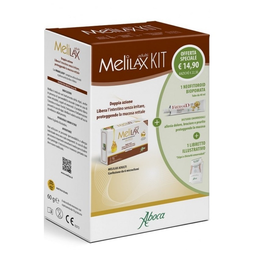 Melilax Kit Adulti 6 Microclismi + NeoFitoroiD 40ml