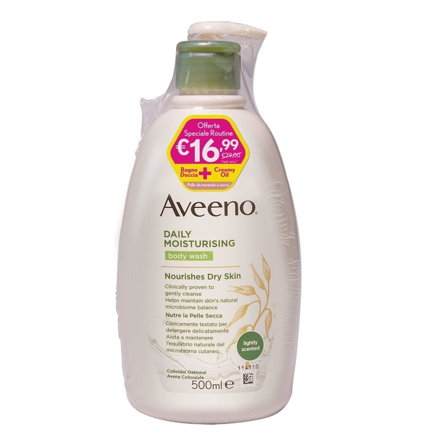 Aveeno Daily Moisutising con Crema Olio Profumo di Mandorle PROMOZIONE