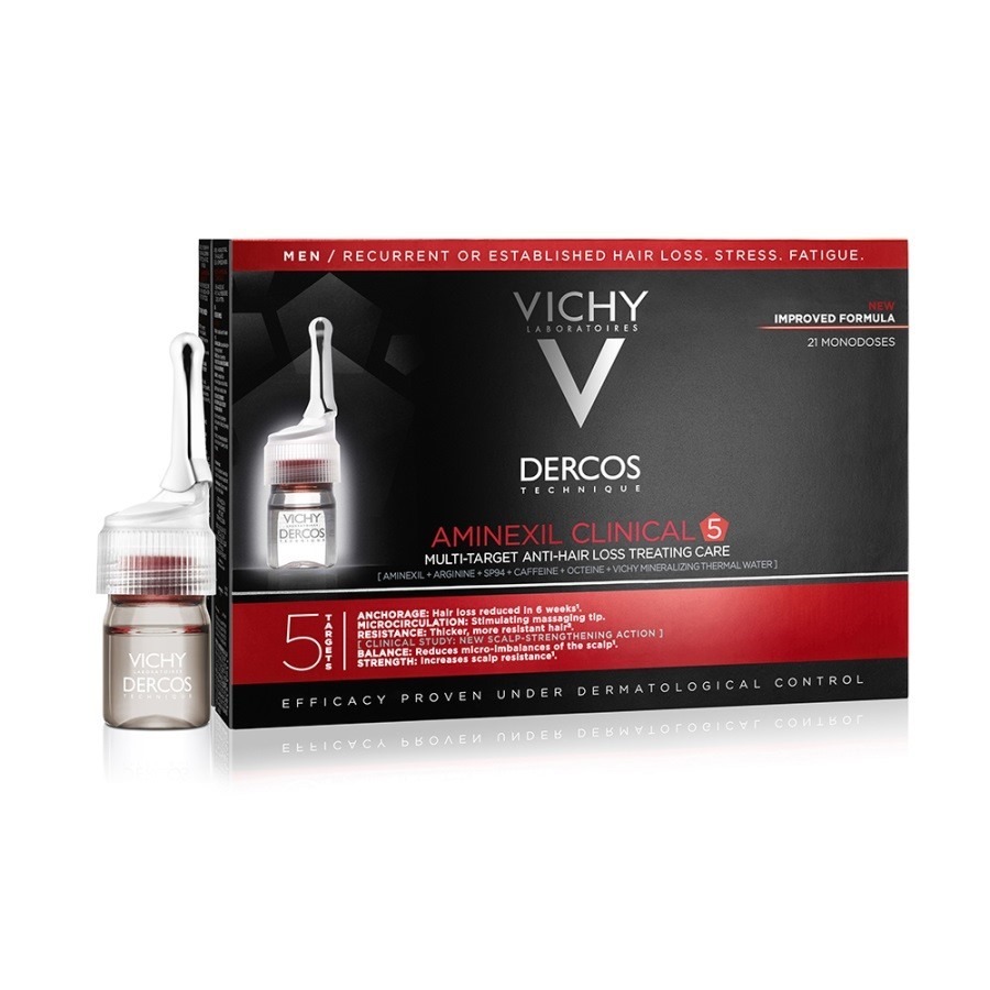 Vichy Dercos Aminexil Trattamento Anticaduta Uomo 21 Fiale da 6ML