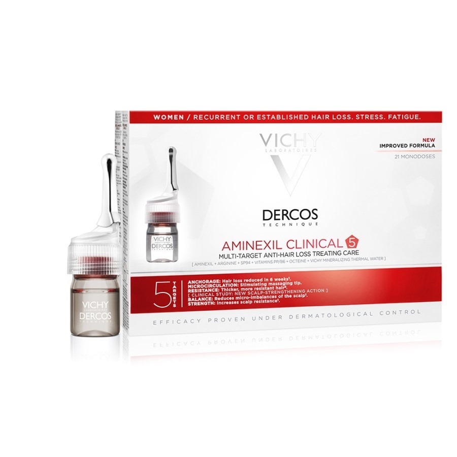 Vichy Dercos Aminexil Trattamento Anticaduta Donna 21 Fiale da 6ML