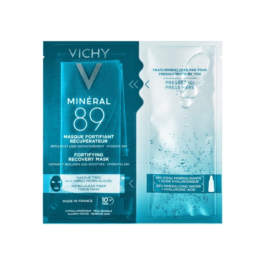 Vichy Mineral 89 Maschera in tessuto con Acido Ialuronico Rimpolpante e Levigante 29G