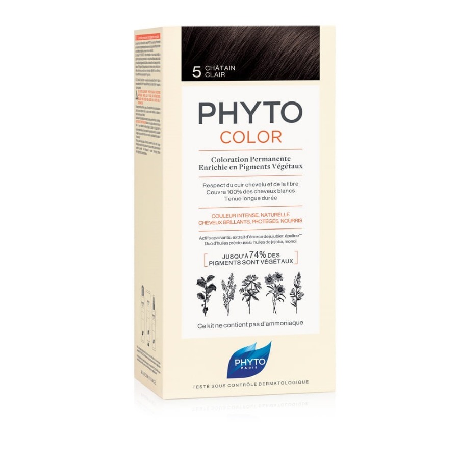 Phyto Phytocolor 5 Castano Chiaro Colorazione Permanente Per Capelli