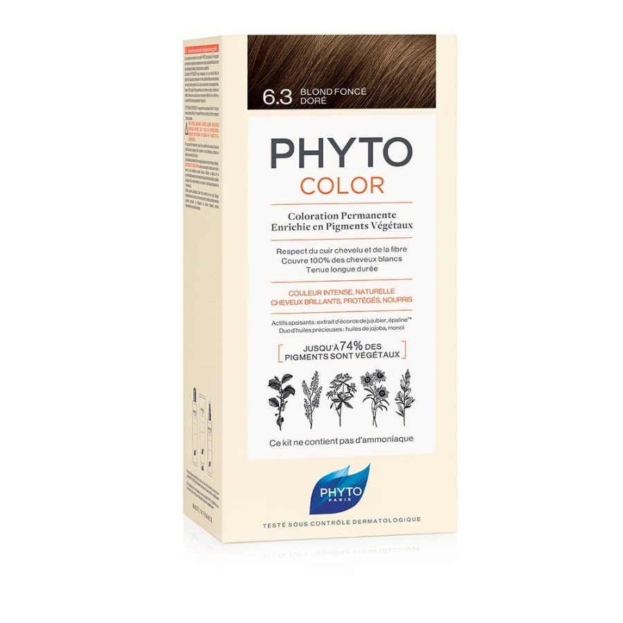 Phyto Phytocolor 6.3 Biondo Scuro Dorato Colorazione Permanente Per Capelli