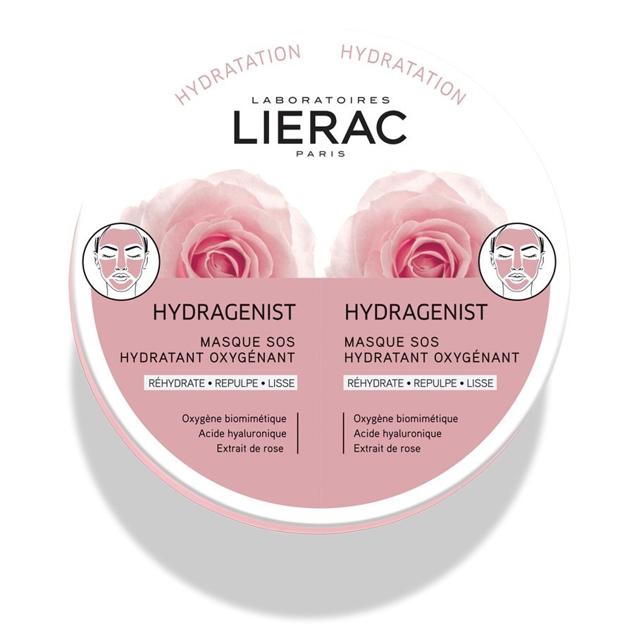 Lierac Maschera Viso Hydragenist A Doppia Azione Indratante 2X6ML