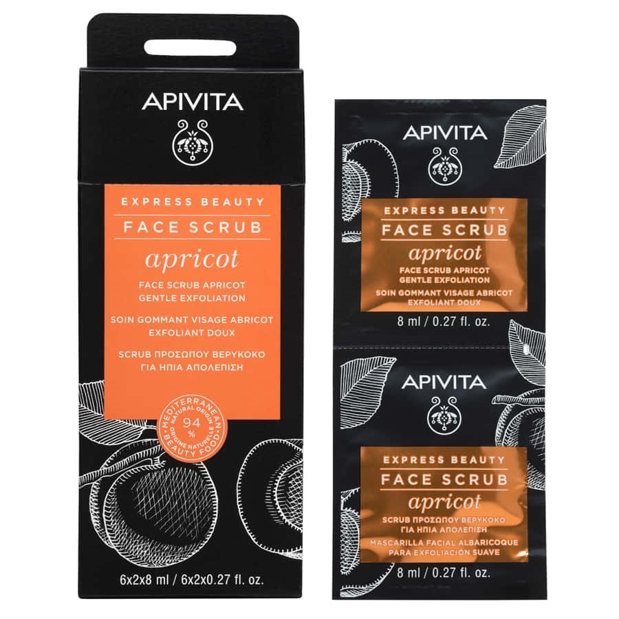 Apivita Express Beauty Scrub Viso Esfoliante Albicocca 2x8ML