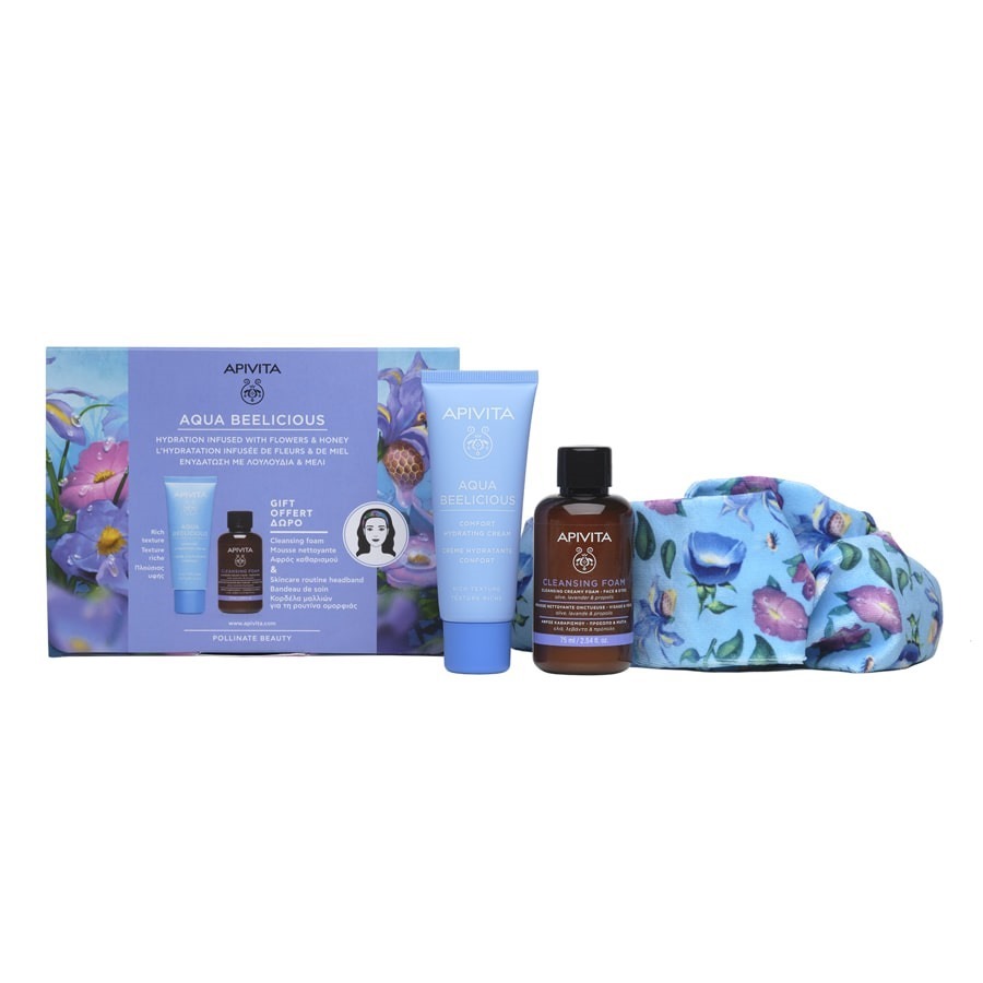 Apivita Aqua Beelicious Crema Idratante Comfort Cofanetto Regalo