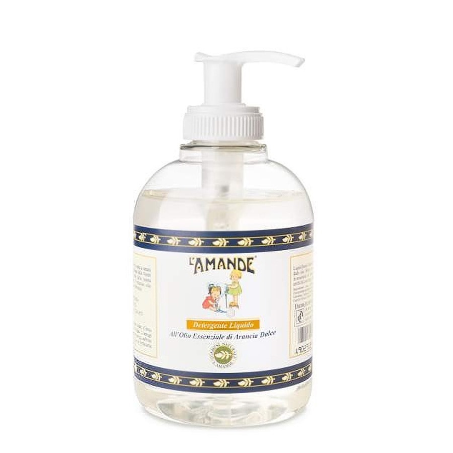 Amande Detergente Liquido all'Olio Essenziale di Arancia Dolce 300ml