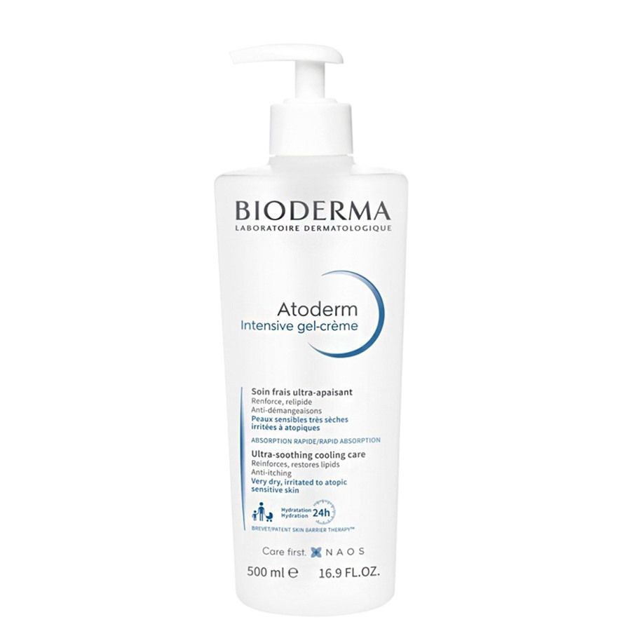 Bioderma Atoderm Intensive Gel Crème Trattamento Antiprurito Ultra Fresco Per Pelle Secca e Atopica 500ml